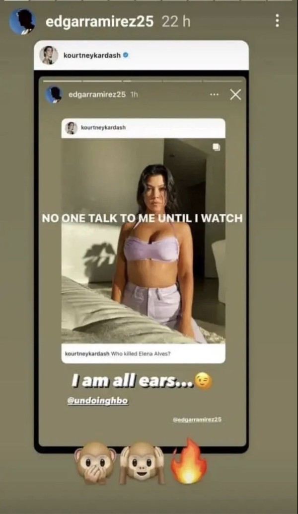 Édgar Ramírez y Kourtney Kardashian