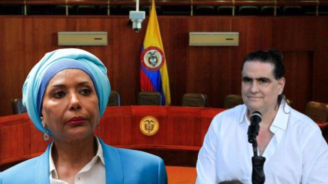 La senadora Piedad Córdoba y el empresario barranquillero Álex Saab. Foto: Archivo particular
