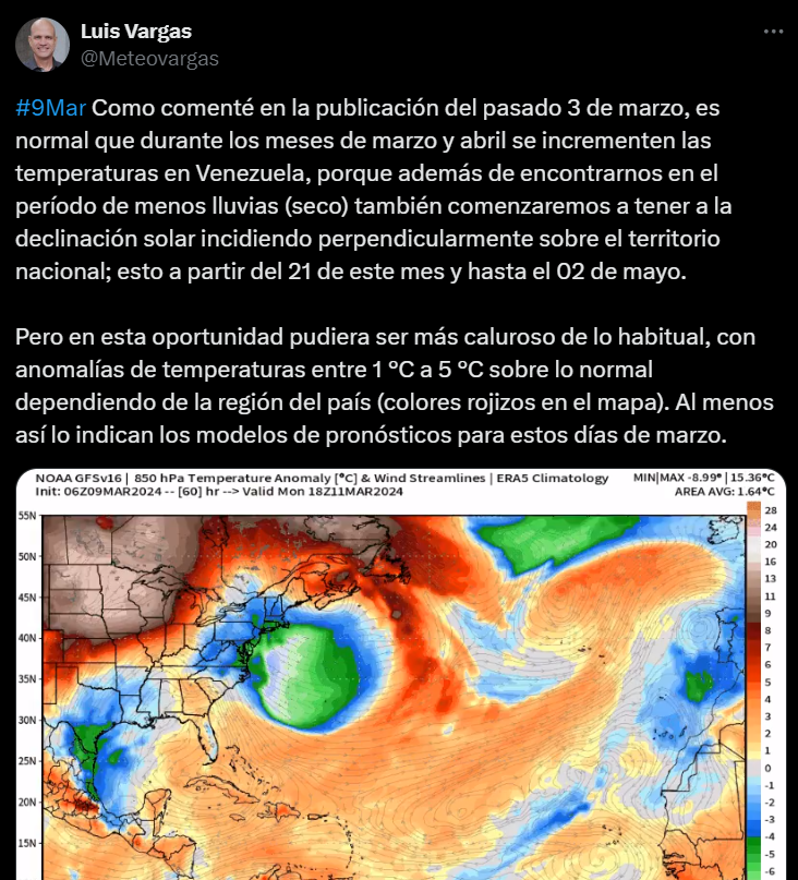 Calor en Venezuela