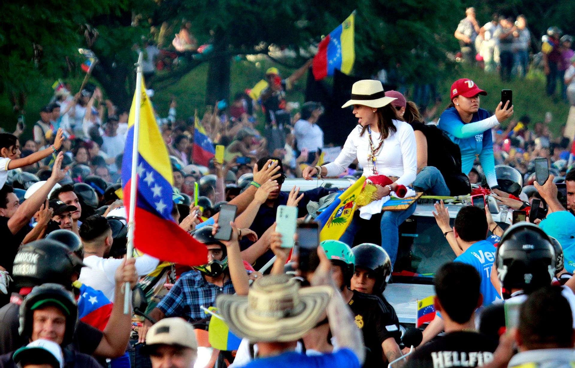 María Corina Machado en Táchira. EFE/Mario Caicedo