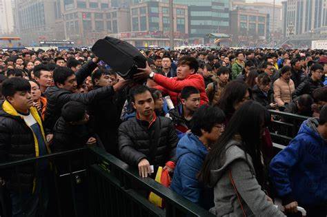 China bate récords de desplazamiento para celebrar el Año Nuevo