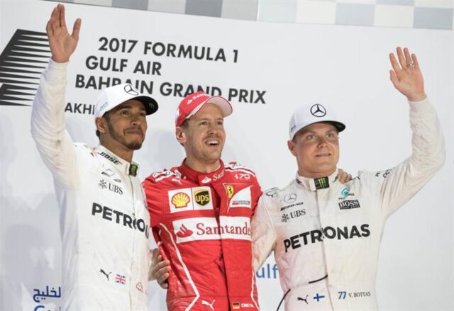 Vettel triunfó en Baréin y es líder solitario en la F1