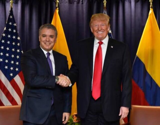 Maduro calificó de "festín de odio" reunión de Trump con Duque