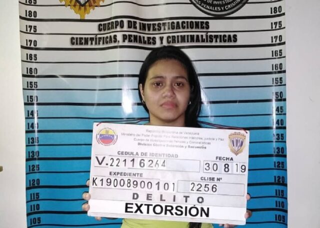 Aprehendida mujer por extorsión a comerciantes de El Hatillo