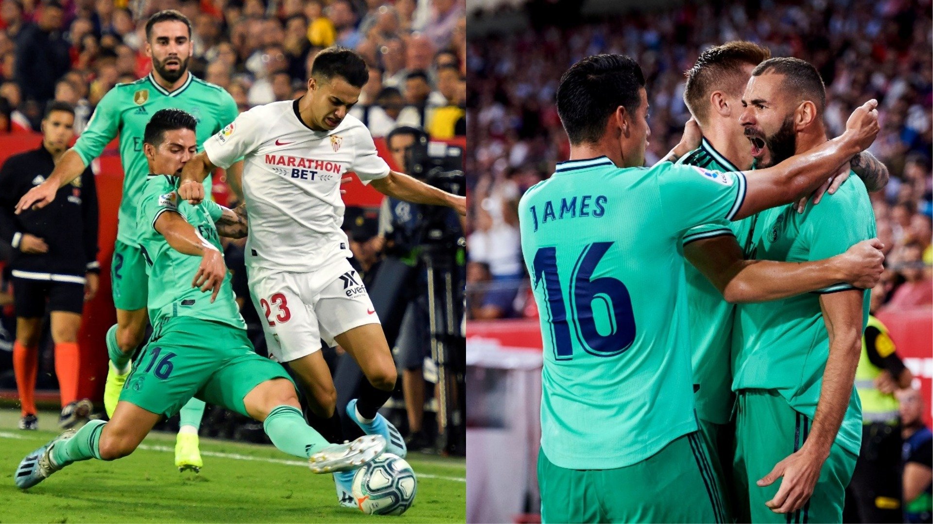 El Real Madrid resucitó sobre el Sevilla en La Liga