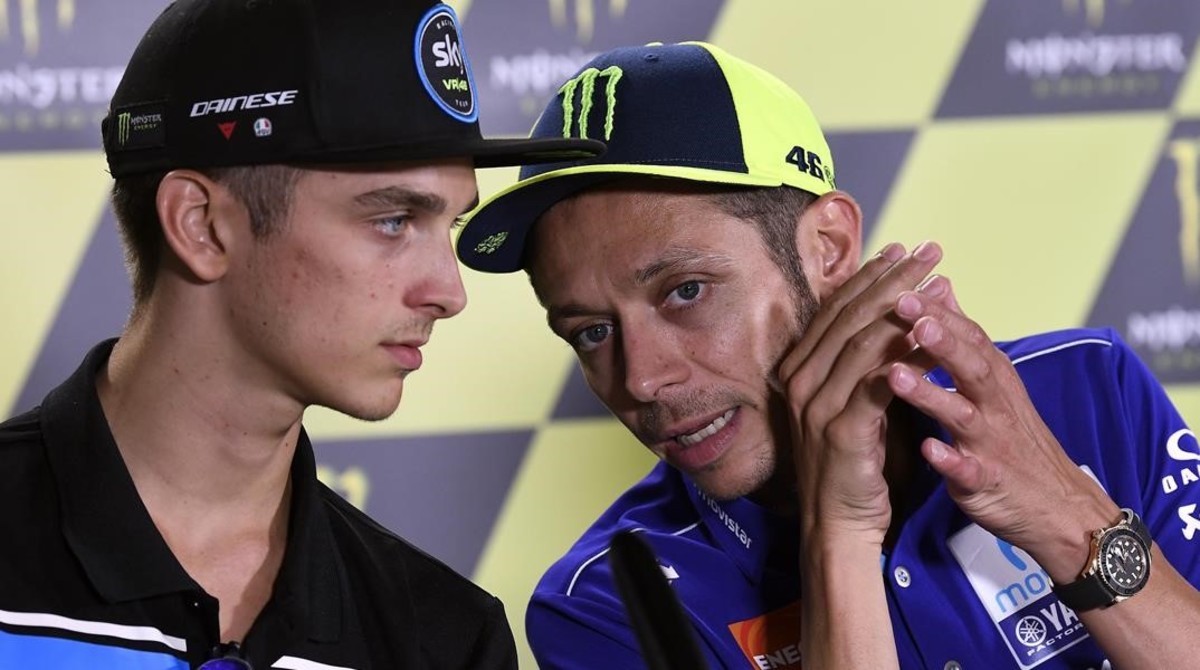 LUCA MARINI Y VALENTINO ROSSI FOTO MILAGRO TINO MARTINO-Foto cortesía
