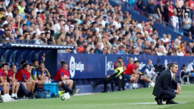 Ernesto Valverde no piensa dimitir luego de la derrota ante el Levante este sábado