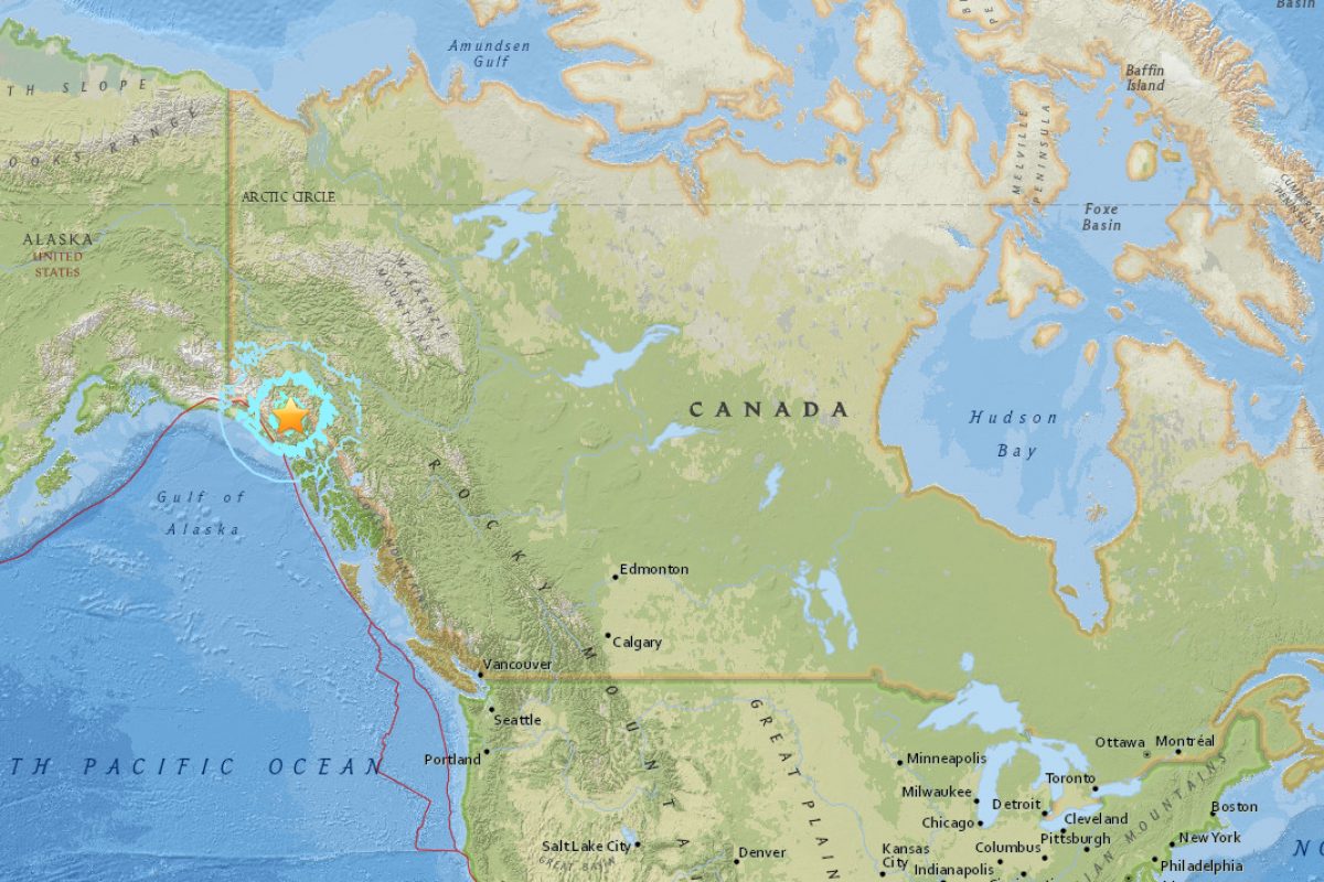 Tercer sismo en tres horas- Un terremoto de magnitud 6,0 sacudió la costa occidental de Canadá