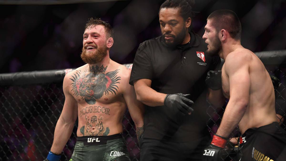 McGregor y Khabib-AFP