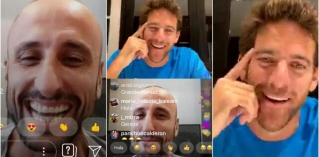 Del Potro le confesó a Ginóbili que pretende volver a jugar