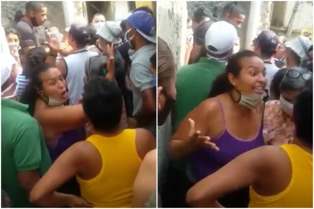 [VIDEO] La trifulca que se formó en un barrio de Caracas por la entrega de las cajas del CLAP