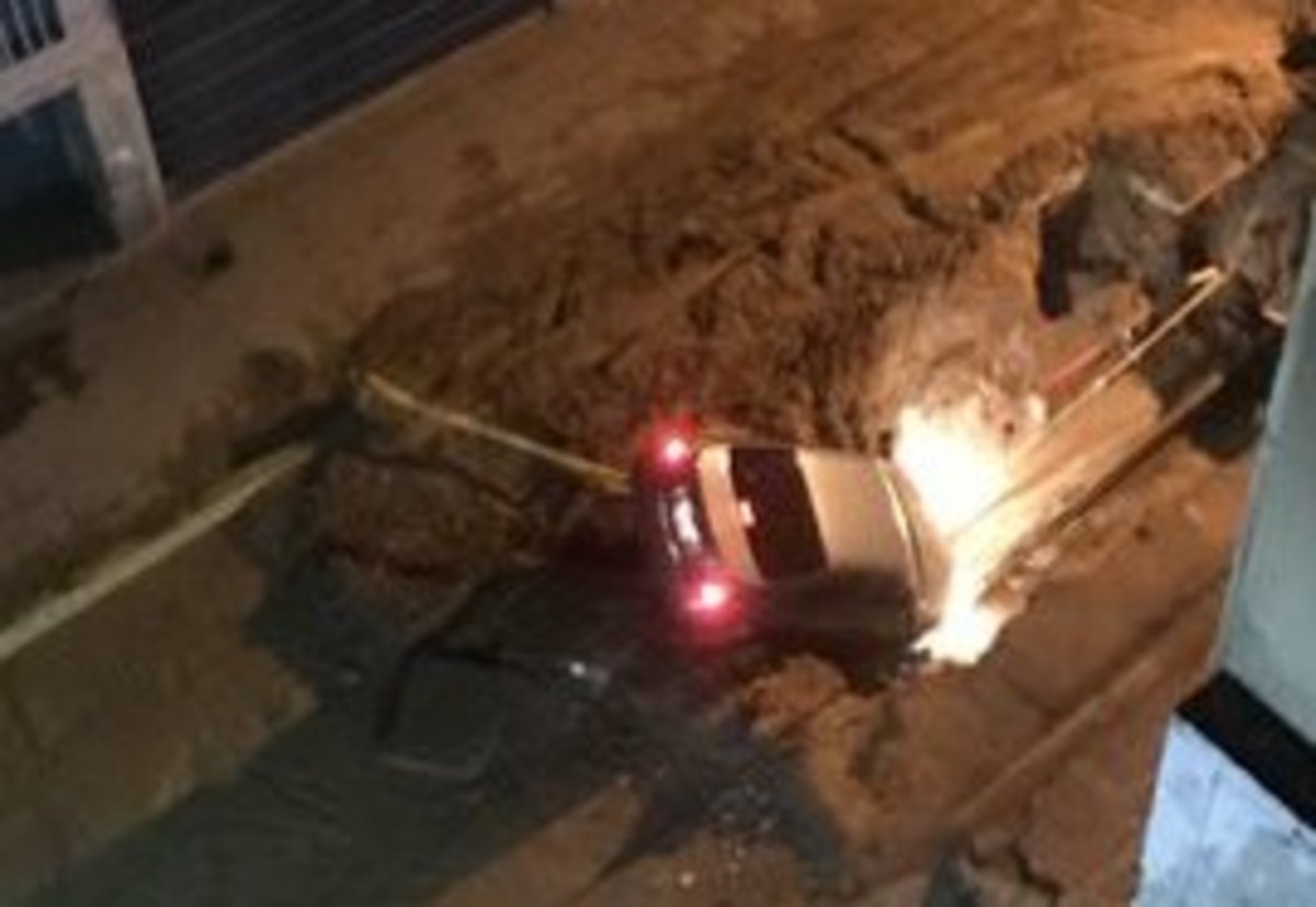 Vehículo fuga de gas