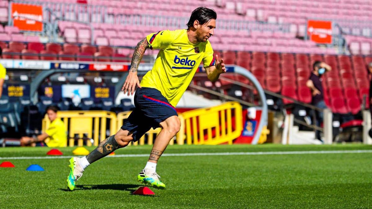 Messi entrenamiento