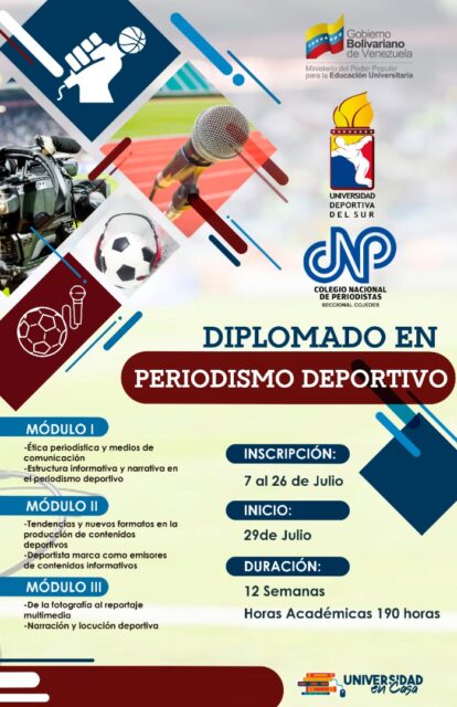 CNP Cojedes promueve diplomado en periodismo deportivo