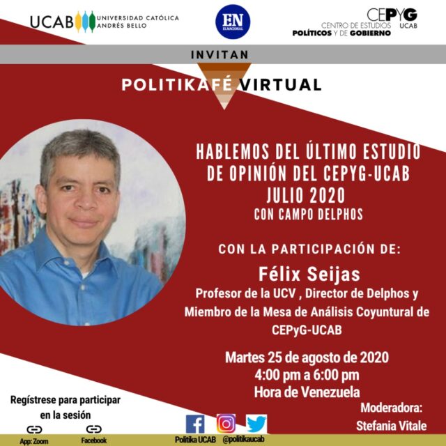 Politikafé virtual de la UCAB invita a seminario con Félix Seijas