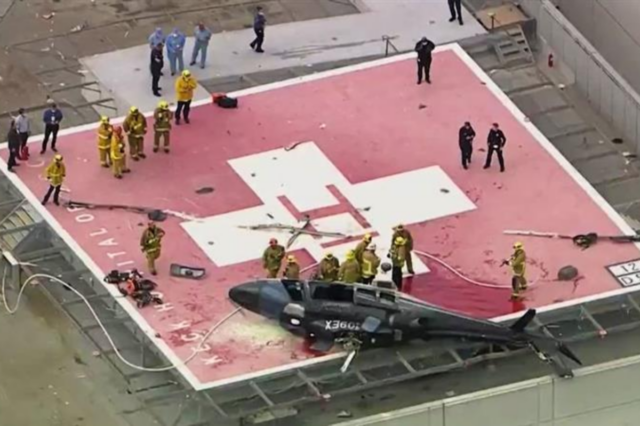 Se estrelló un helicóptero que transportaba un corazón para un trasplante