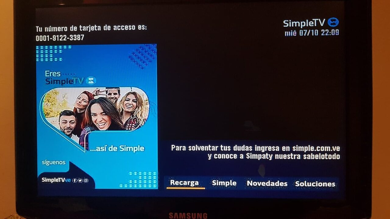 Simple TV errores