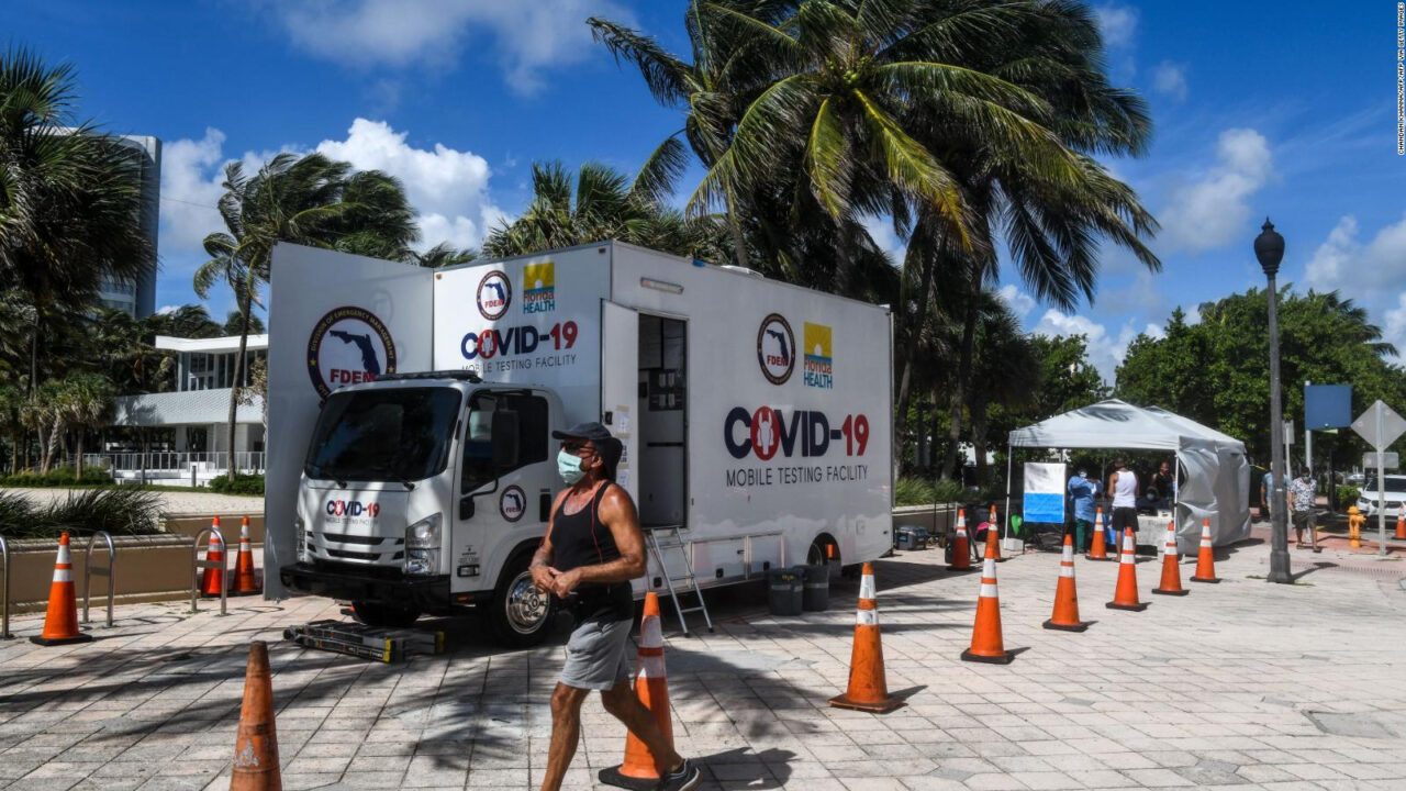 Florida registró más de 1,6 millones de casos de coronavirus desde marzo
