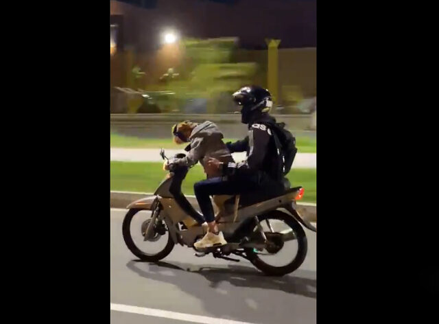 El insólito video de un perro manejando moto en Medellín