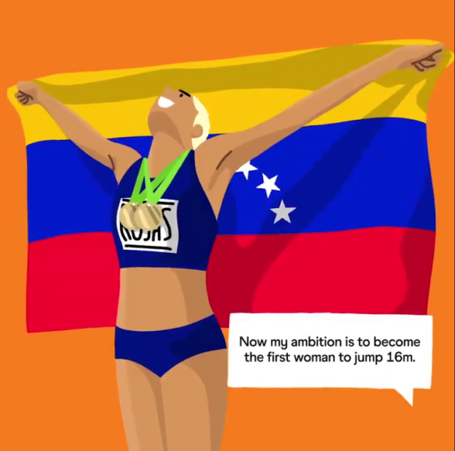 Yulimar Rojas celebró el aniversario de su récord mundial en salto triple bajo techo
