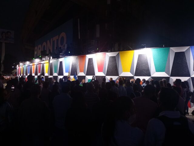 Alcaldía de Baruta, en alianza con Pinturas Pineco, inauguró mural en Las Mercedes