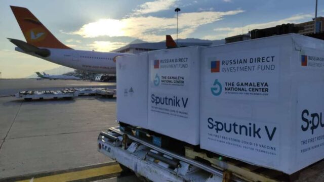 430.000 dosis de Sputnik V llegaron a Venezuela desde Rusia