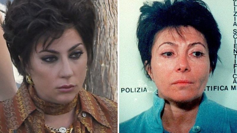 Lady Gaga (izda) encarna a Patrizia Reggiani (dcha) en House of Gucci Foto Getty Images