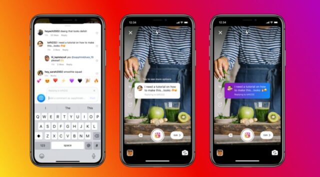 Instagram incorpora la opción de responder a comentarios mediante Reels