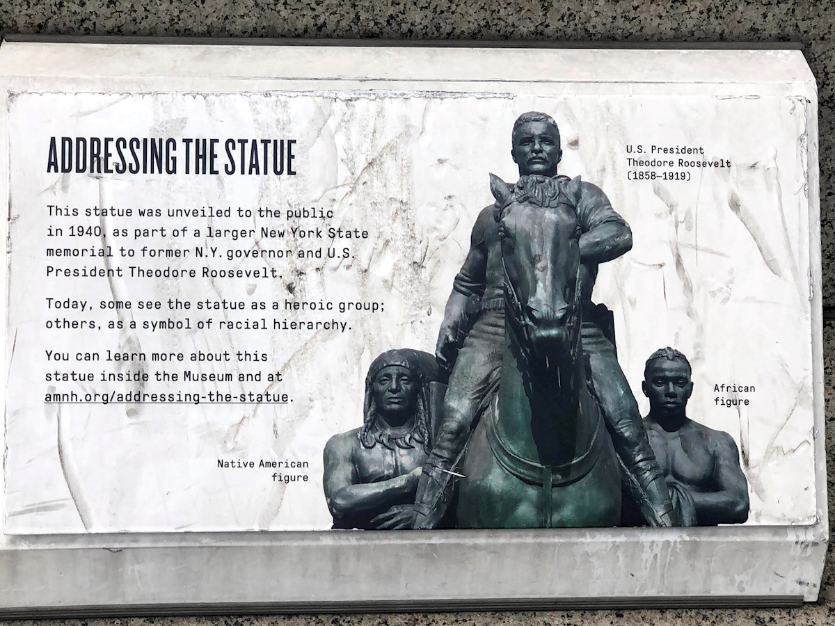 Nueva York esconde la estatua de Theodore Roosevelt - EL NACIONAL, image size:1200x900