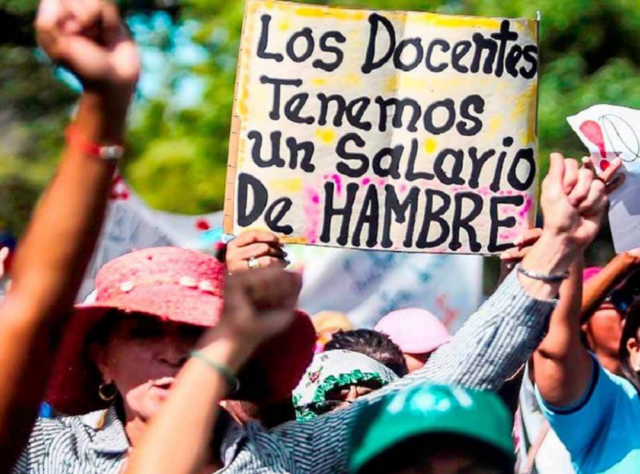 Denuncian en el Día del Maestro la precaria situación del sector educativo en Venezuela