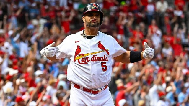 Pujols pasito a pasito rumbo a los 700 jonrones en Grandes Ligas