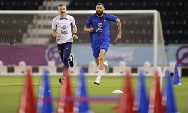 Benzema abandona el entrenamiento lesionado y es duda para el Mundial