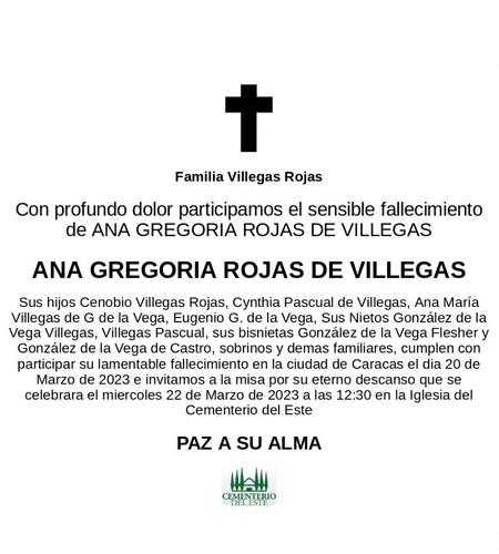 58074 GREGORIA ROJAS DE VILLEGAS 210323