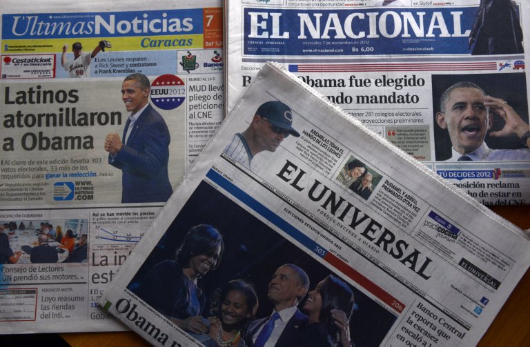 VENEZUELA-US-OBAMA-AFTERMATH-NEWSPAPER