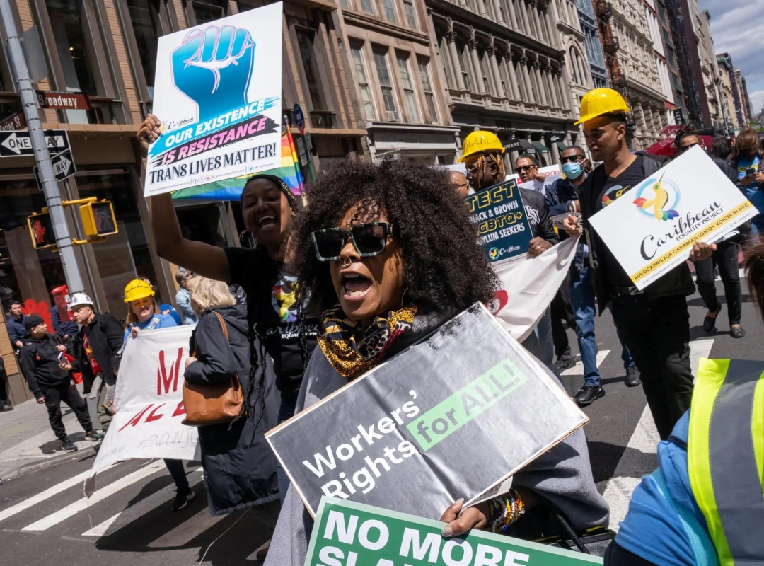 Latinos protagonizaron la marcha por el Día del Trabajo en Nueva York