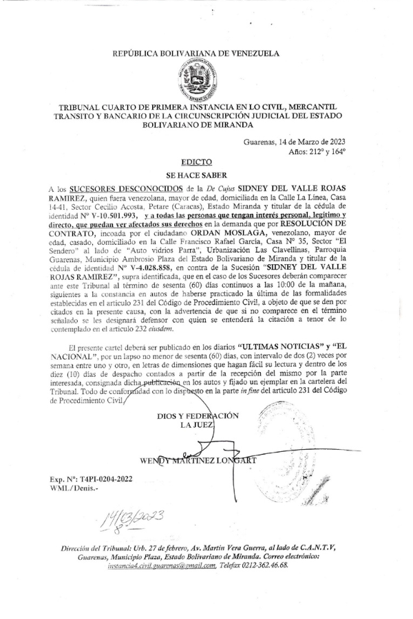 Edicto Sucesores Desconocidos Sidney Del Valle Rojas Ramirez (2)