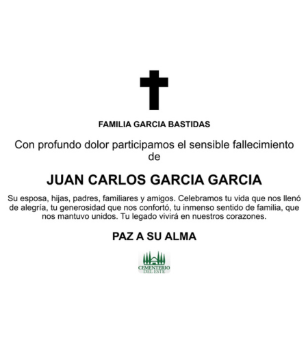 Obituario Juan Carlos García García