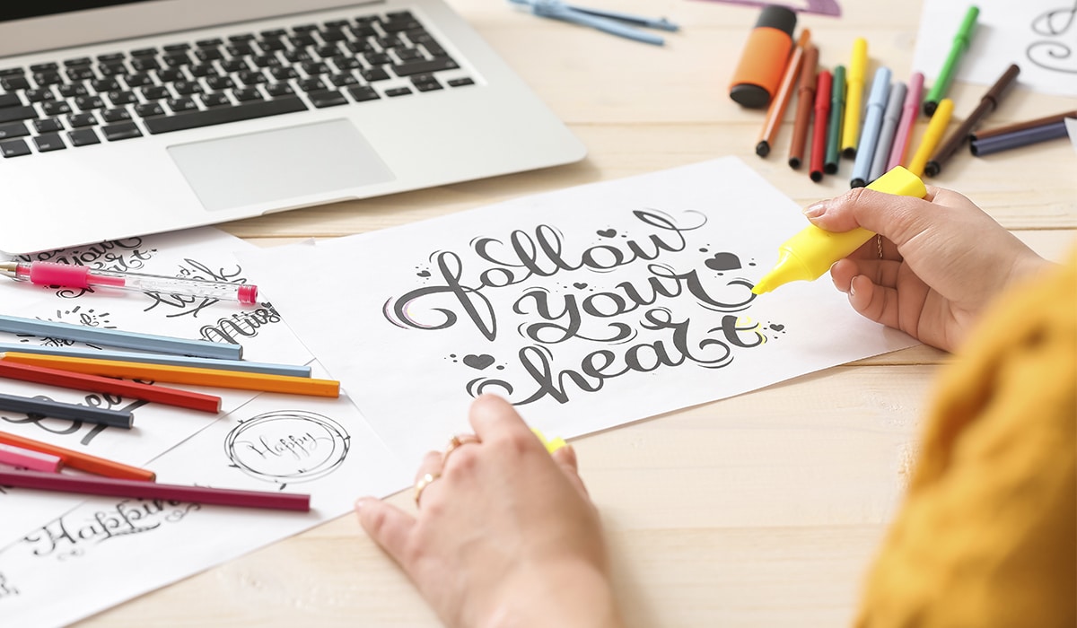 El lettering marca la celebración del Día Mundial de la Caligrafía
