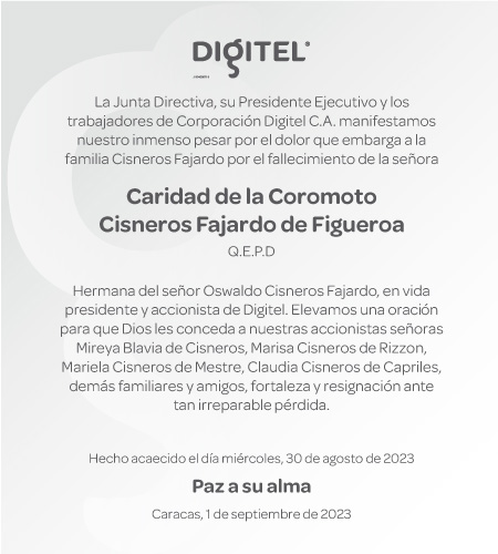Obituario Caridad de la Coromoto Cisneros Fajardo De Figueroa (3)