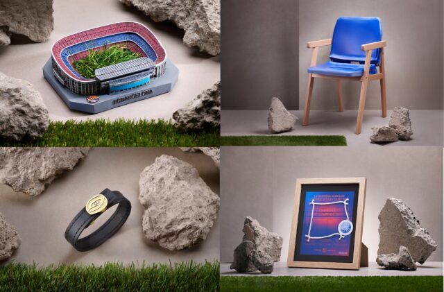 Barcelona vende piezas y recuerdos del Camp Nou