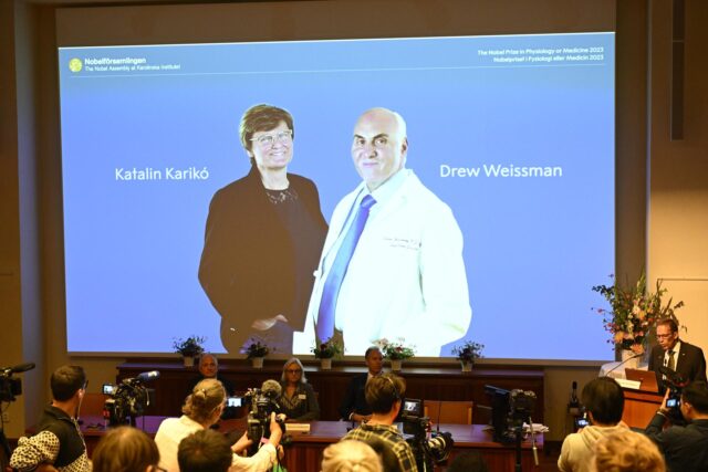 Nobel de Medicina para Karikó y Weissman por sus investigaciones en la vacuna contra el covid