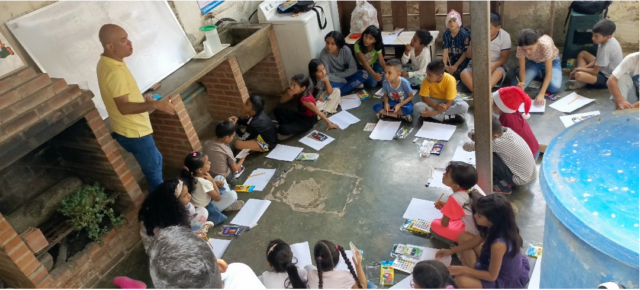Fernando Pinilla dictó taller de caricaturas en Los Teques