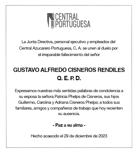 Ctral PORTU 5 Obituarios Gustavo Cisneros 450 x500px REV