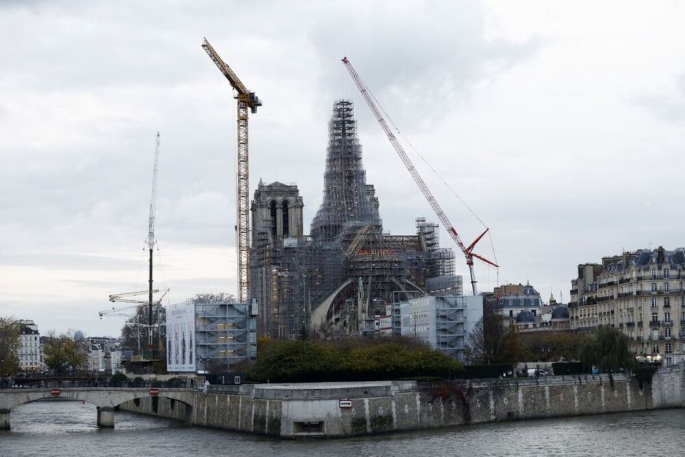 Notre Dame reconstruction progresses in Paris