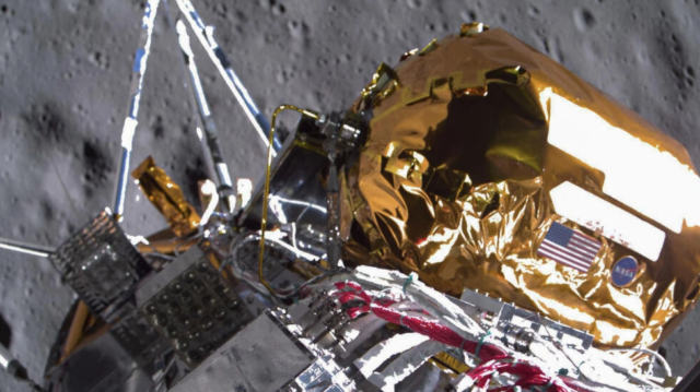 La batería de la sonda estadounidense Odysseus que llegó a la Luna se agota