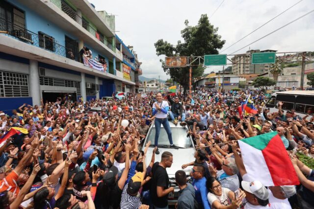 María Corina Machado en multitudinaria concentración en Trujillo: "El mundo sabe que Venezuela no se va a rendir"