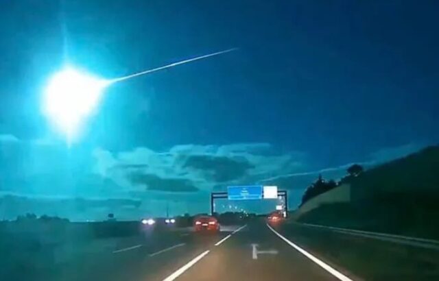 Una enorme bola de fuego pasó sobre España y Portugal