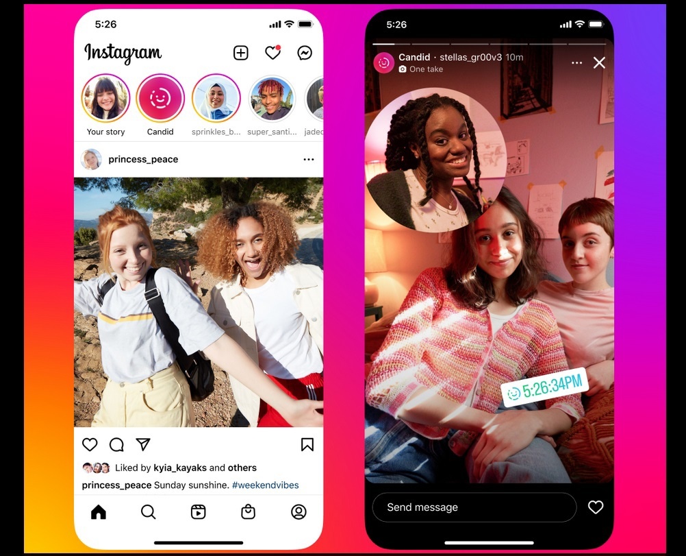 Instagram se fija de nuevo en BeReal con el desarrollo de otra función para compartir "pequeños momento" sin filtros