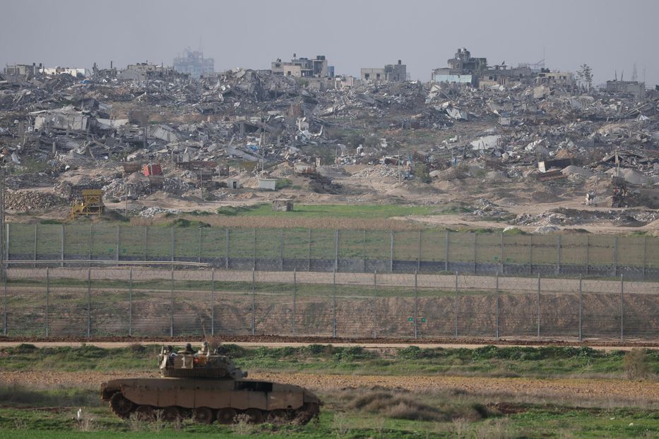 Ejército israelí en la frontera con la Franja de Gaza