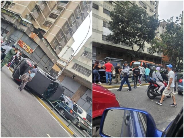 Reportan accidente de tránsito en la avenida Baralt